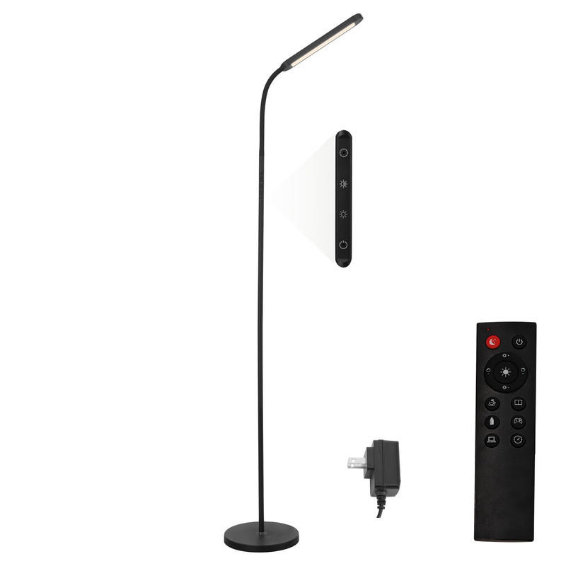 LED-STEHLAMPE Yanchus 137.1/6/22.8cm - Schwarz, Metall (137.1/6/22.8cm) - Nettlife