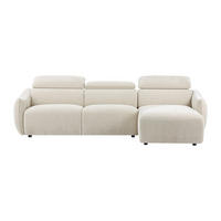 SOFA ohne Schlafmöglichkeit - 5 Personen - Stoff - Beige - - Beige, Textil (286/78/166cm) - Vente-Unique