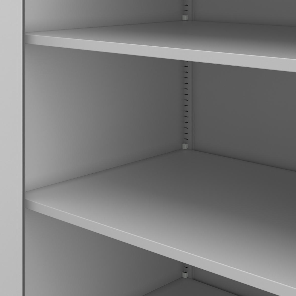 METALLSCHRANK mit Schloss für Büro und Werkstatt BEATA D600 - Grau, Metall (93/90/60cm) - Jan Nowak