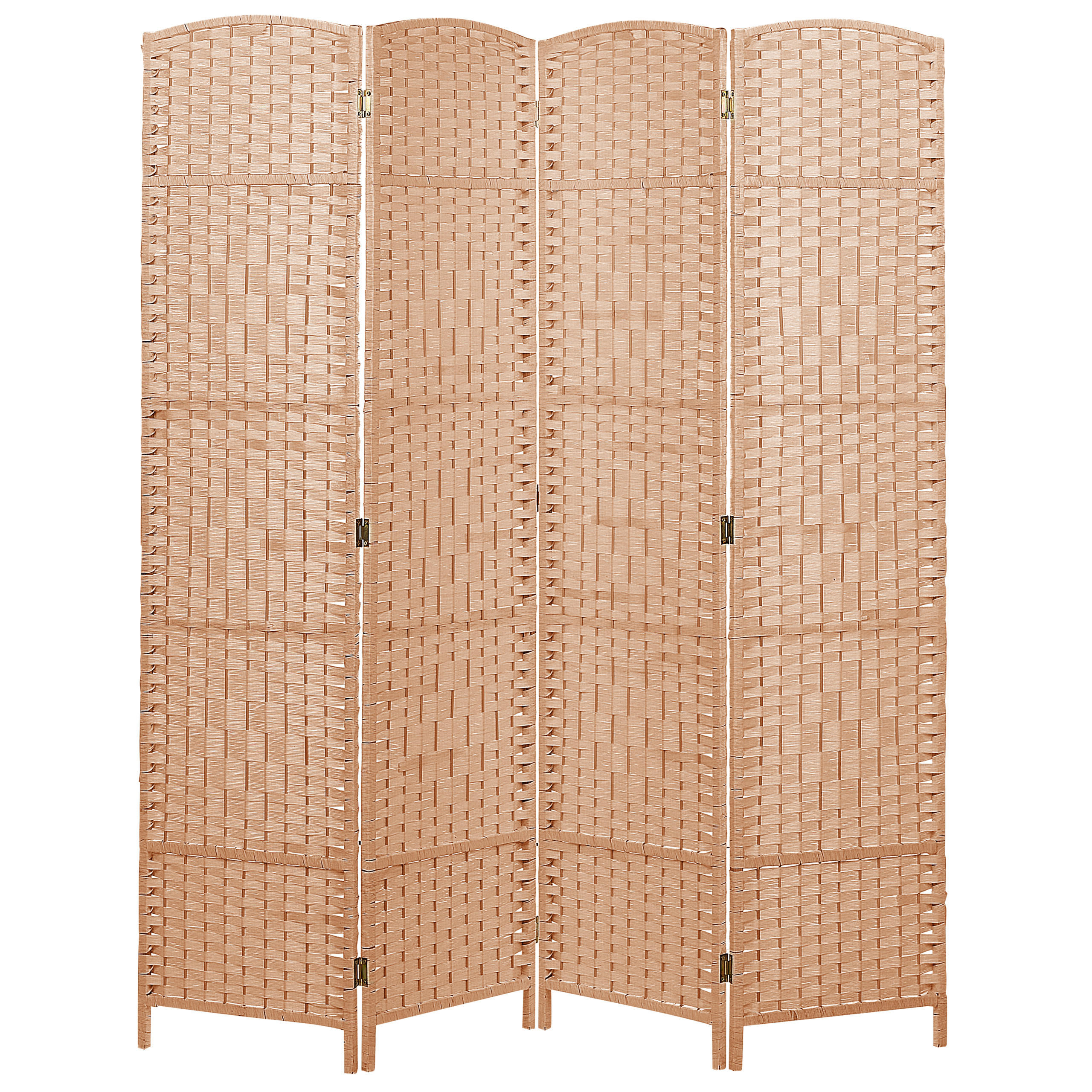 Beliani DĚLICÍ PANEL 4-dílná Přírodní 163/170 cm Lappago