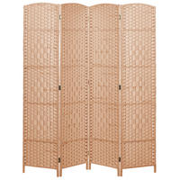 DĚLICÍ PANEL 4-dílná Přírodní 163/170 cm Lappago - přírodní, papír (163/170/2cm) - Beliani