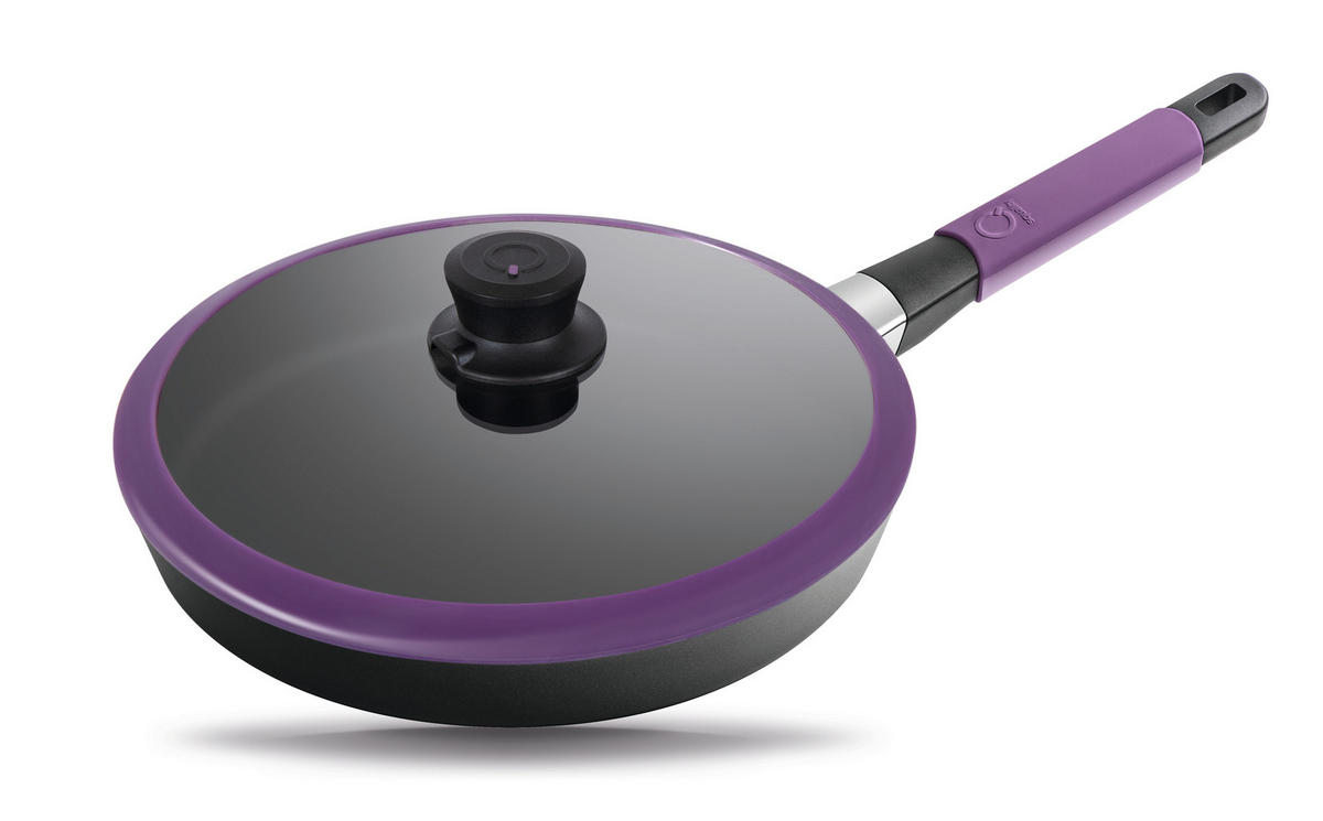 BRATPFANNE INDUKTION ⌀28cm - AUBERGINE - Aubergine, Kunststoff/Metall (28cm) - Gastrolux