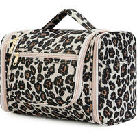 WASCHTASCHE zum Aufhängen mit Leopardenmuster Rosa - Multicolor, Textil (5/2/5cm)