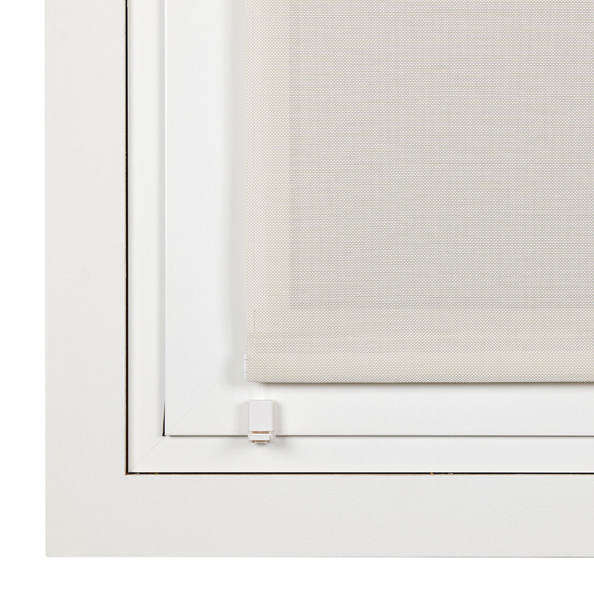 SCREEN-ROLLO without drilling 60X180 - Ecru, Kunststoff (60/180cm) - STORESDECO