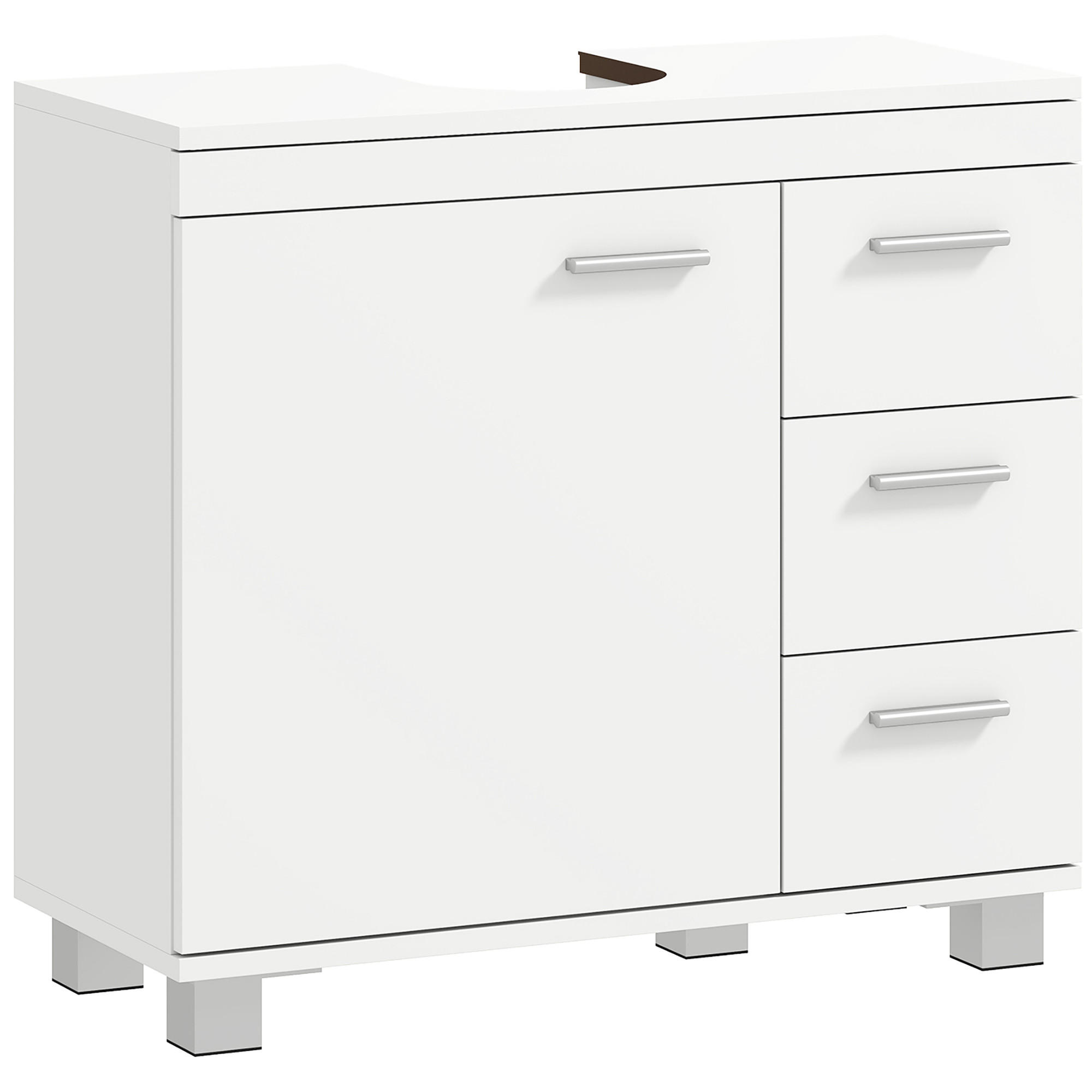 TVÄTTSTÄLLSUNDERSKÅP i MDF, vit 64/30/70 cm