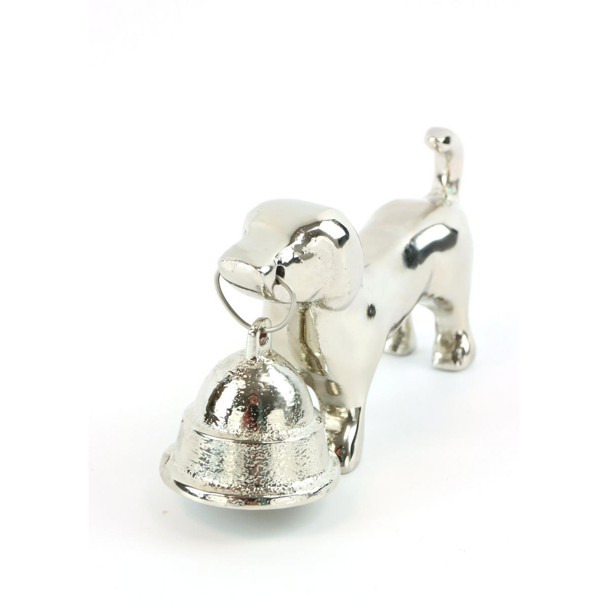 DEKOOBJEKT Dackel - Silberfarben, Metall (12/6.5/4cm) - FURNARO