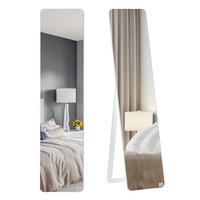 STANDSPIEGEL DE-09777 Weiß - Weiß, Glas (37/156/43cm) - ComfortXL