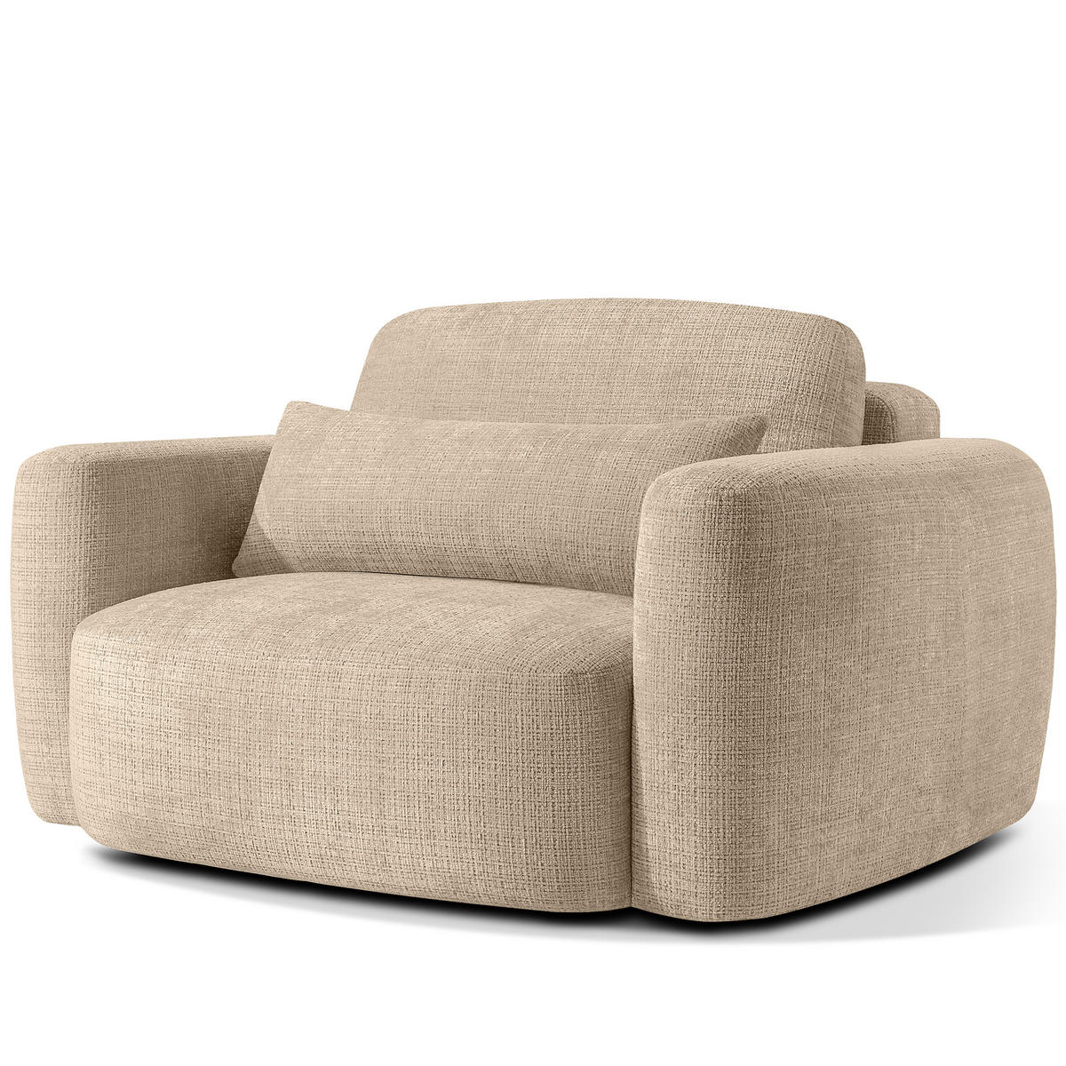 SESSEL ELOSA - Beige, Holz/Textil (145/85/115cm) - KONSIMO®