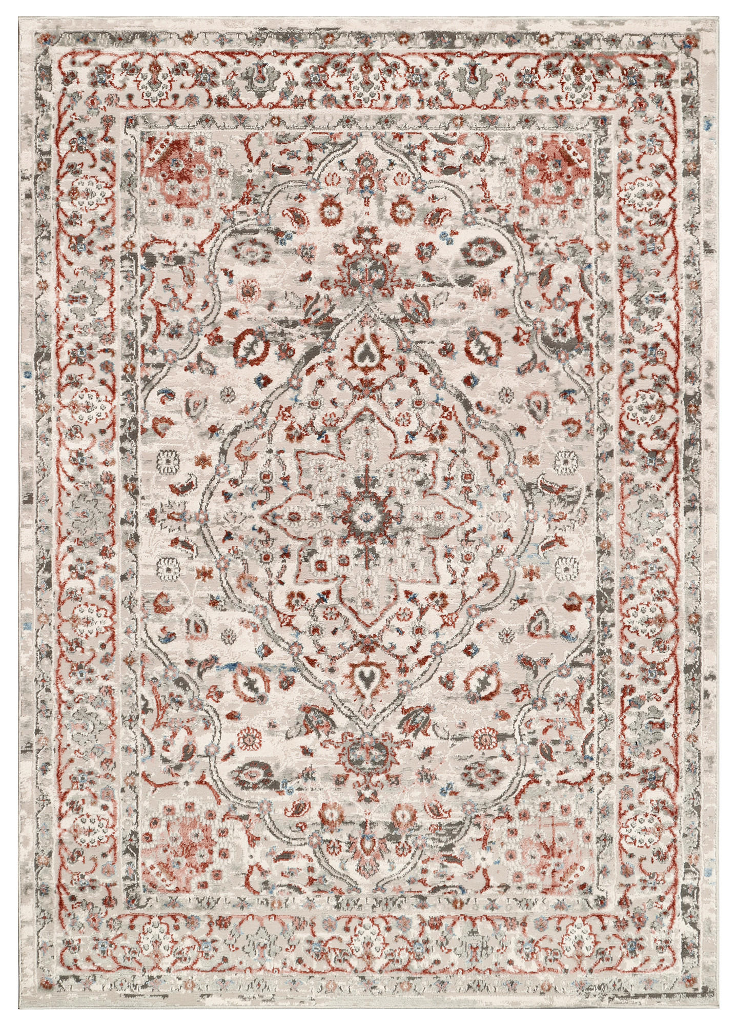 TEPPICH RETRO Weiß 140/200 cm - Weiß, Textil (140/200cm) - Tapiso