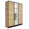 KLEIDERSCHRANK EDEN 3-Türen v1 - 156,4x205x39 cm- Eiche Craft Gold - Honigeiche, Holzwerkstoff (156.4/205/39cm) - Kier Furniture