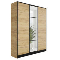 KLEIDERSCHRANK EDEN 3-Türen v1 - 156,4x205x39 cm- Eiche Craft Gold - Honigeiche, Holzwerkstoff (156.4/205/39cm) - Kier Furniture