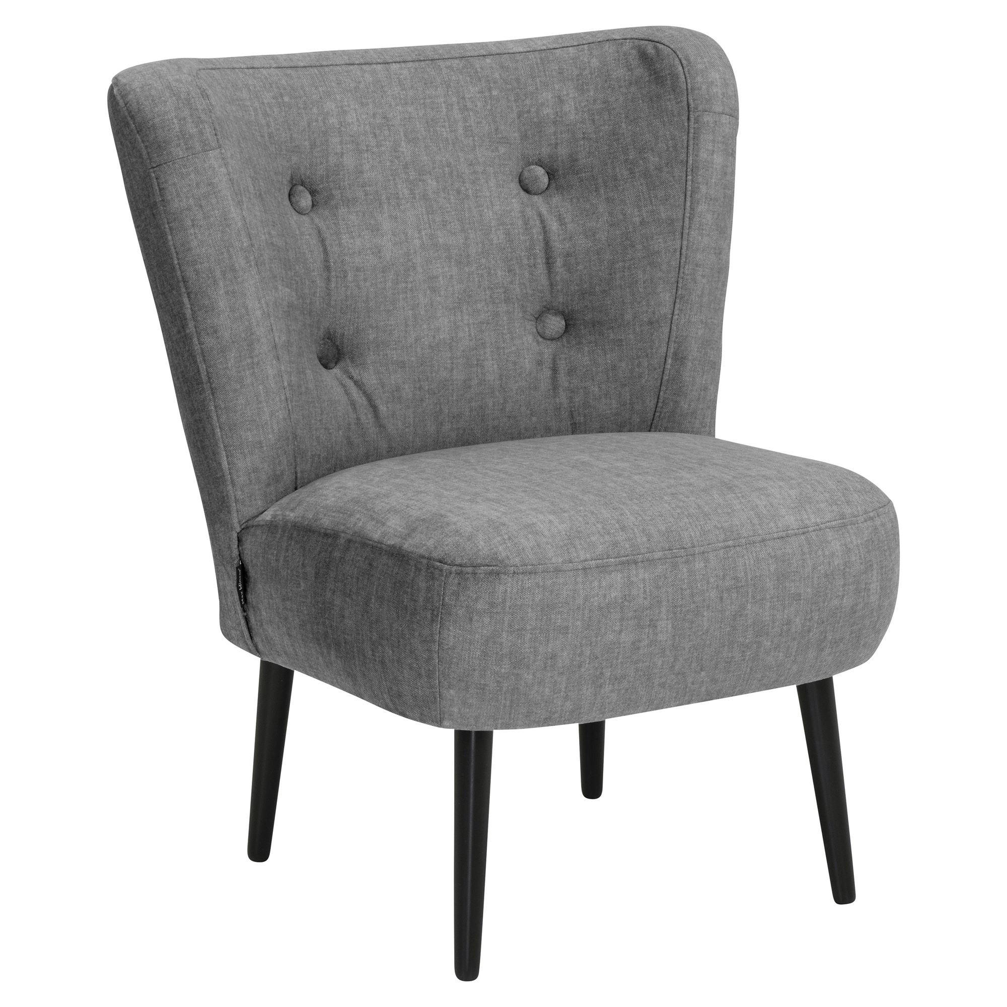 POLSTERSESSEL Kassi Samtvelours anthrazit - Anthrazit, Kunststoff (68/80/69cm) - 58aufmkessel