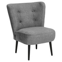 POLSTERSESSEL Kassi Samtvelours anthrazit - Anthrazit, Kunststoff (68/80/69cm) - 58aufmkessel