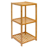 BADREGAL 83x38x40 cm mit 3 Fächern - Braun, Holz (39/83/38cm) - Dunedesign