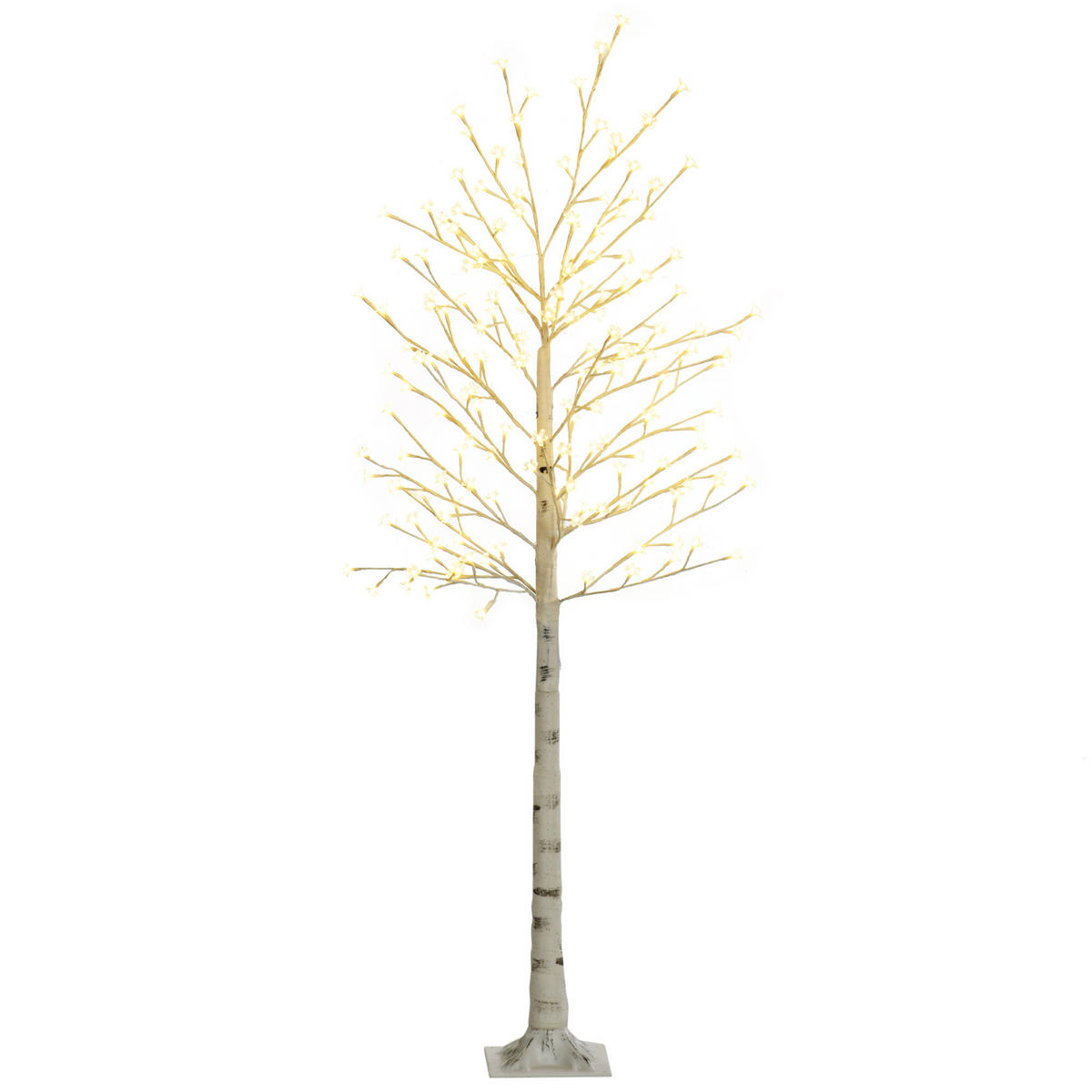 WEIHNACHTSBAUM Weiß 21.5/21.5/180.0cm - Weiß, Kunststoff (21.5/180/21.5cm)
