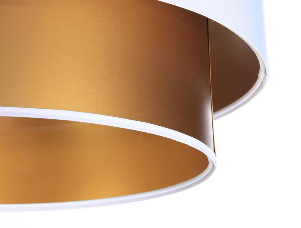 HÄNGELEUCHTE Gold 60/20 cm - Goldfarben/Weiß, Kunststoff (60/1/20cm) - ONZENO