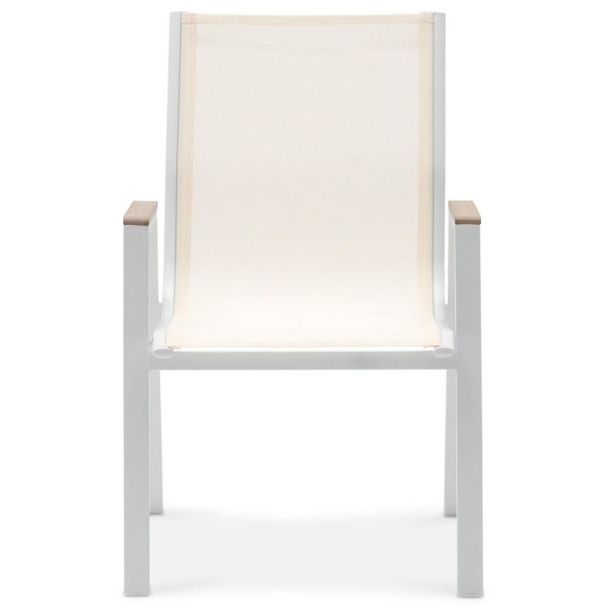 GARTENMÖBEL SET MONDELLO 7er Set beige, weiß - Beige, Metall - IDIMEX