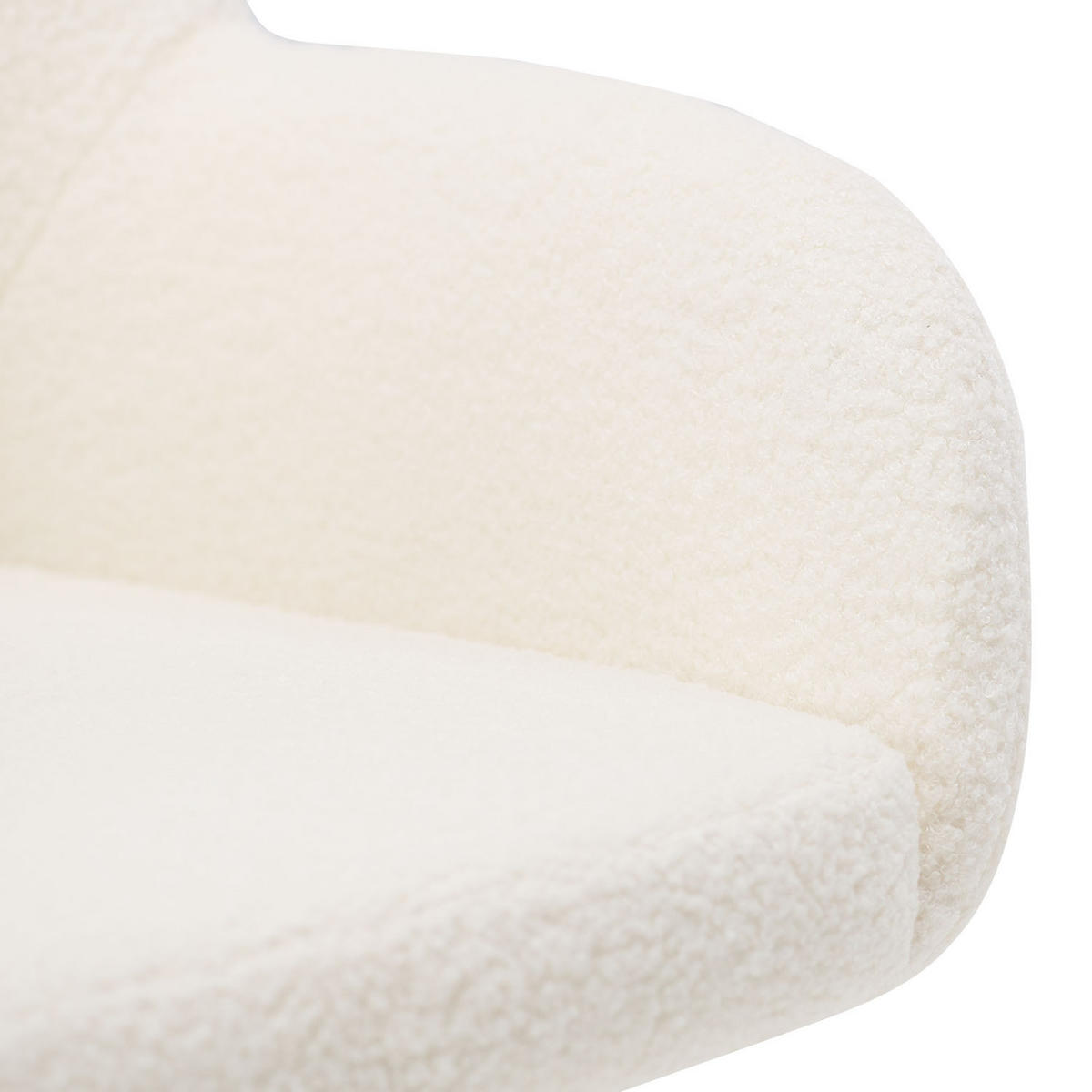 ARMLEHNENSTUHL in Weiß 2 Stück drehbar - Naturfarben/Weiß, Holz/Textil (57/82/53cm) - Homestyle4u