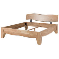 BETT Massivholz Akazie 180 x 200 x 99 natur PURE ACACIA #314 - Naturfarben, Holz (180/200cm) - Massivmoebel24