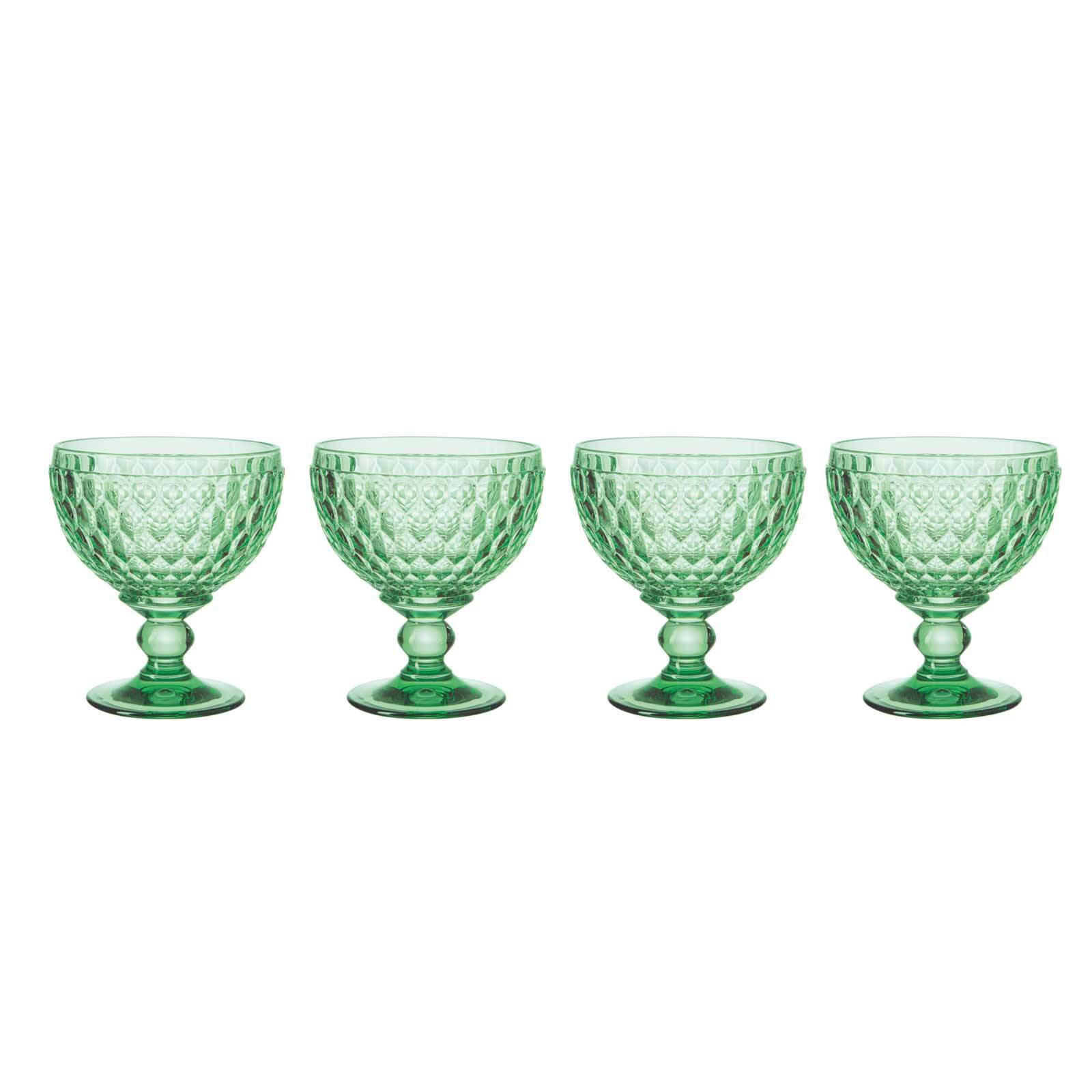 SEKTSCHALEN Boston Coloured Grün 398 ml 4er Set - Grün, Glas (0.398L) - Villeroy & Boch