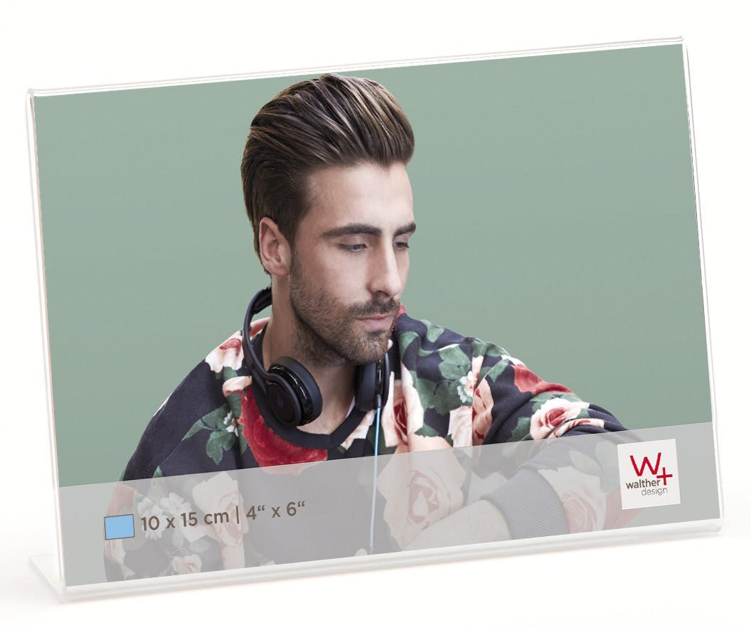 BILDERRAHMEN Kunstglas Rahmen 10X15 cm Querformat - Transparent, Glas (15/10.3/5cm) - walther design