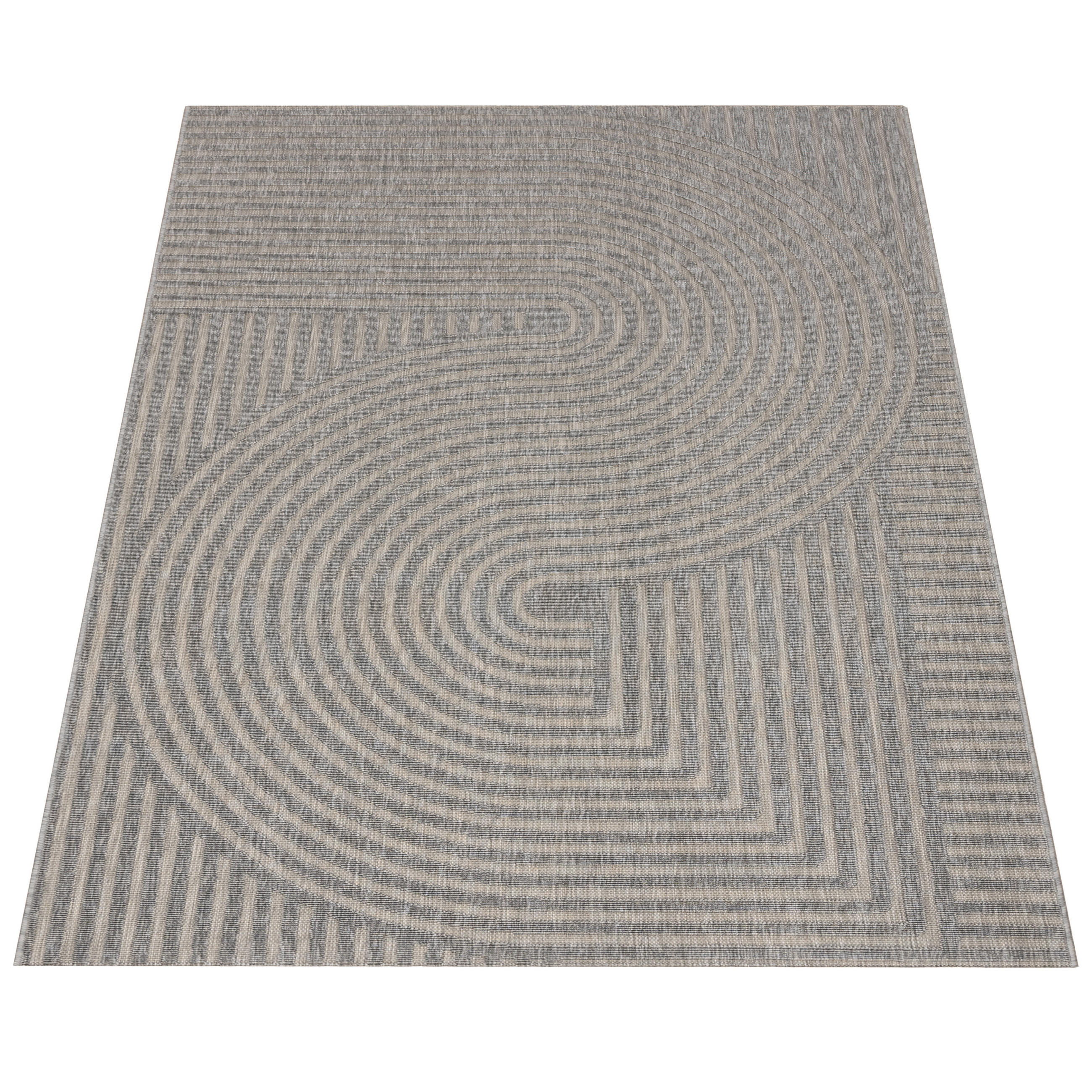 OUTDOORTEPPICH 120/170 cm Brugge 227 - Grau, Textil (120/170cm) - Paco Home