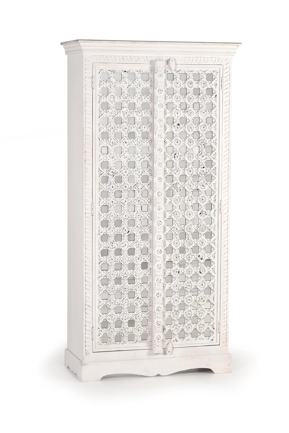 Giner y Colomer Highboard Weiß 40x180x90 cm
