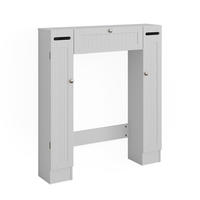 TOILETTENSCHRANK Bianco Weiß 89 x 99 cm mit 2 Toilettenpapierspendern - Weiß, Holzwerkstoff (89/99/19.5cm) - Vicco