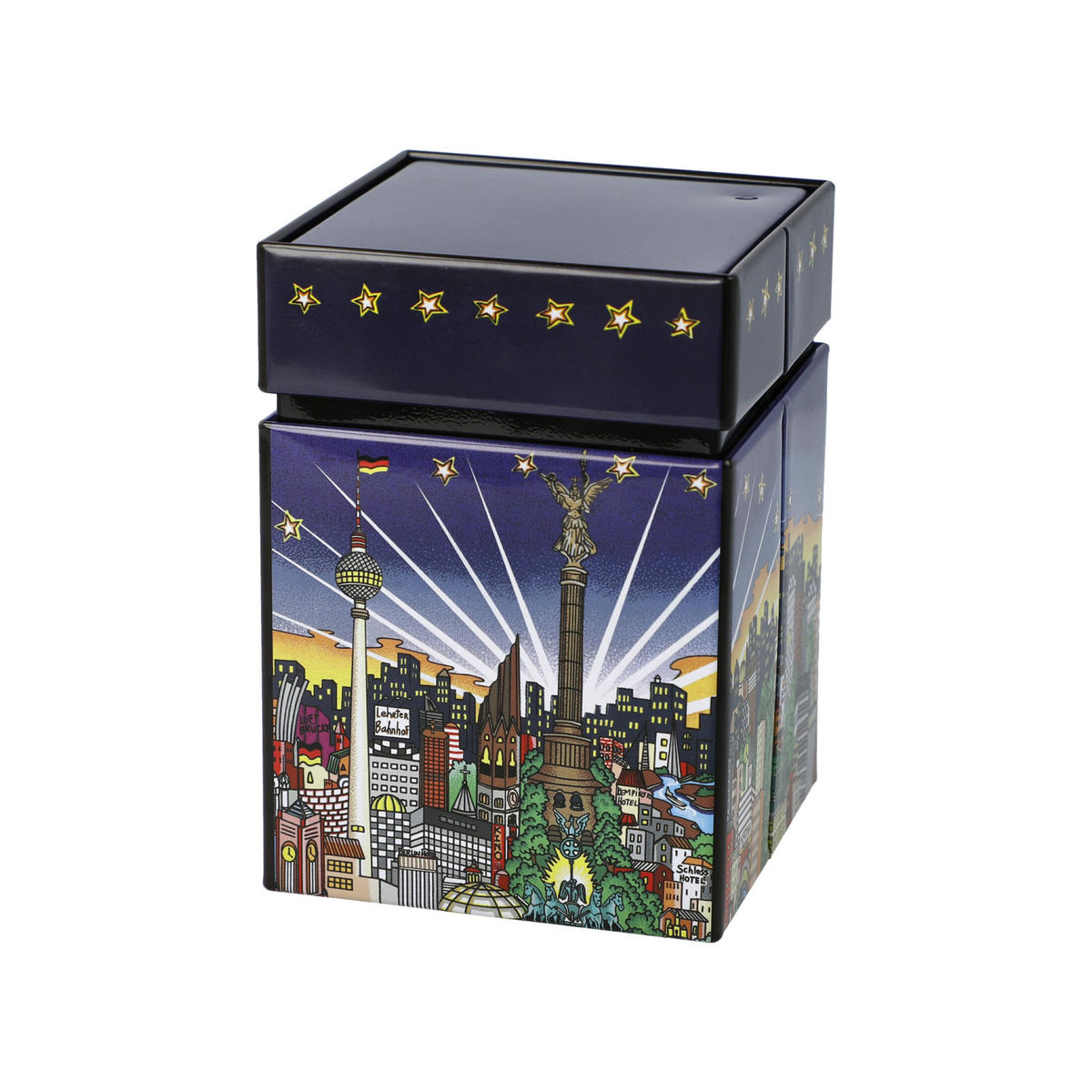 TEEDOSE Fazzino My Berlin Your Berlin, Metall, Bunt, 600 ml - Multicolor, Metall (7.5/11/7.5cm) - Goebel