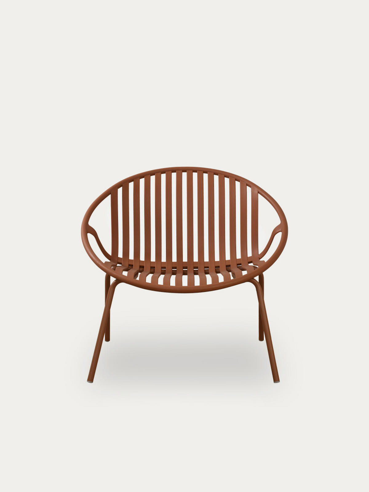 LOUNGESESSEL Barow Terrakotta 79.5 cm x 72.5 cm - Terracotta, Kunststoff (79/72/71cm) - Kenay Home