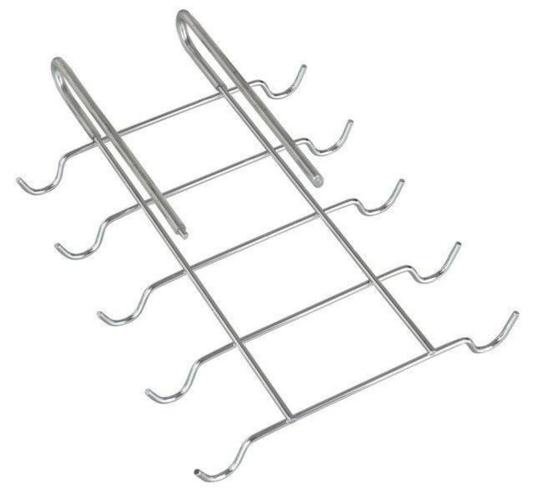 XXXLutz Tassenhalter Silber 22x5x28 cm