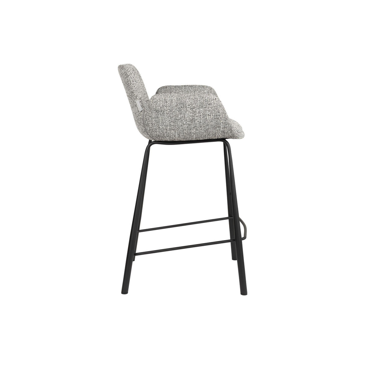 BARHOCKER Brit Rückenlehne 67,5 cm Grau - 2 er Set - Grau, Kunststoff (57/91.5/54cm) - Zuiver