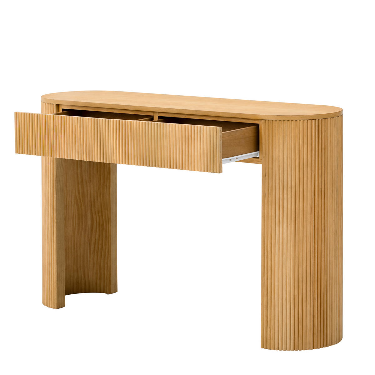 KONSOLENTISCH 120/33/76 cm natur aus MDF mit 2 Schubladen - Naturfarben, Holzwerkstoff (120/33/76cm) - OKWISH