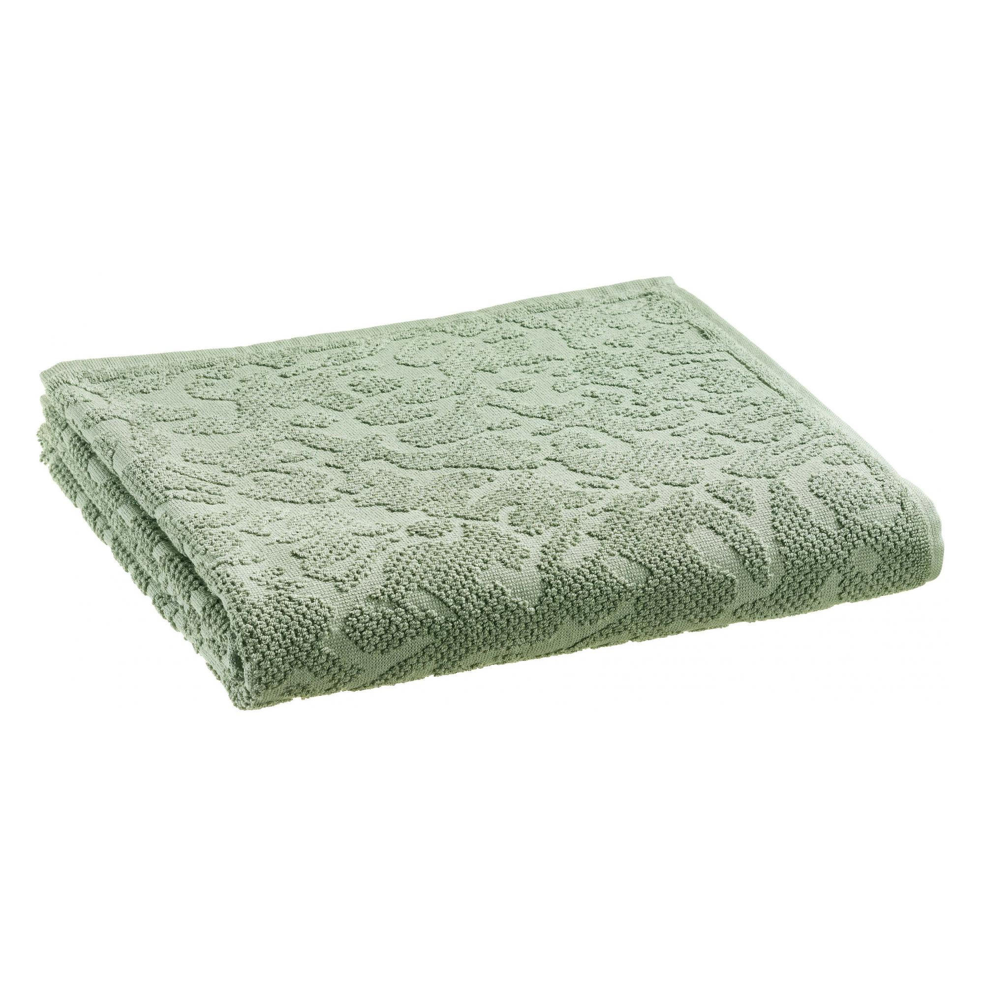 DUSCHTUCH Gilda thymian 70 x 130 cm - Grün, Textil (70/130cm) - Vivaraise