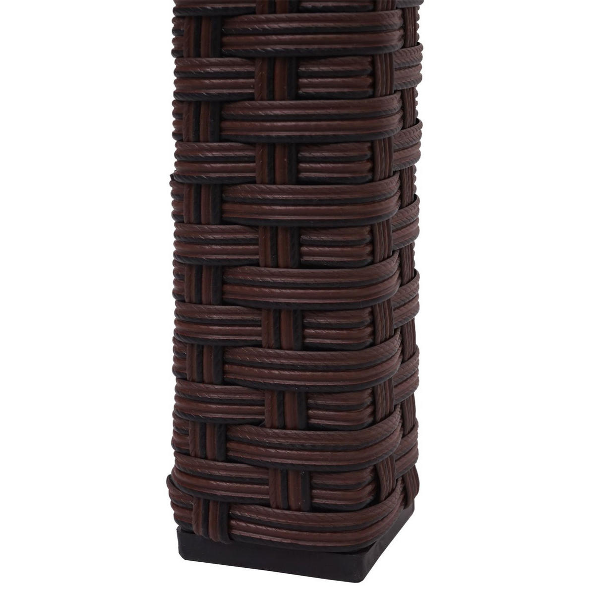 TISCH Poly-Rattan 71x120x75cm Braun - Braun, Kunststoff (75/120/71cm) - PROREGAL