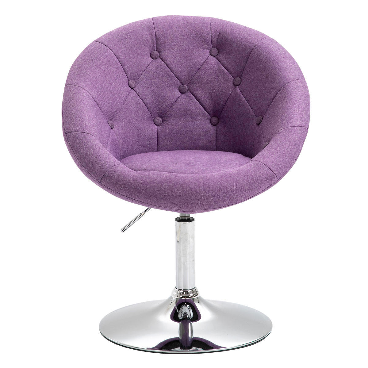 COCKTAILSESSEL HAVANNA Stoffbezug Lila - Violett/Silberfarben, Textil (62/88/58cm) - SVITA