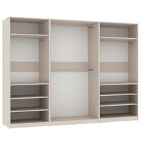 GARDEROBENSCHRANK OFFEN TRES O/C CASHMERE 260/206/51 cm - Kaschmir, Holzwerkstoff (260/206/51cm) - Marmex Möbel