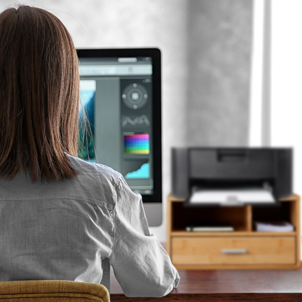 SCHREIBTISCH-ORGANIZER - Hellbraun, Holz/Metall (31/40/22cm) - Relaxdays