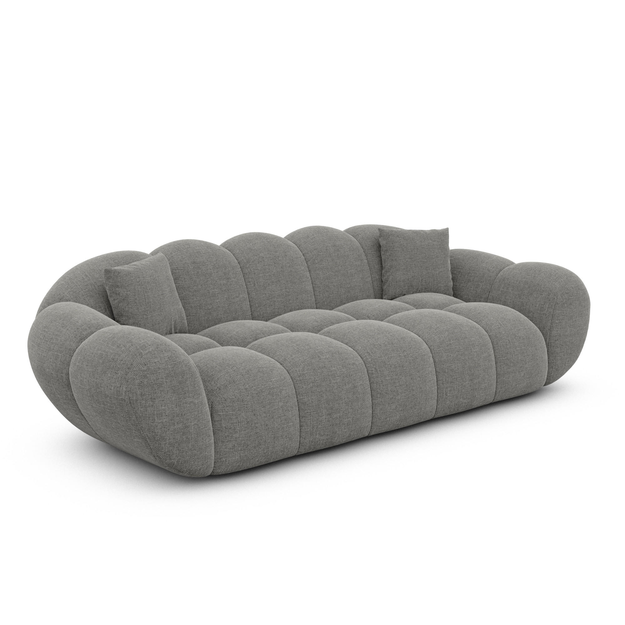 Varoyal 3-Sitzer-Sofa Grau 223x70x93 cm