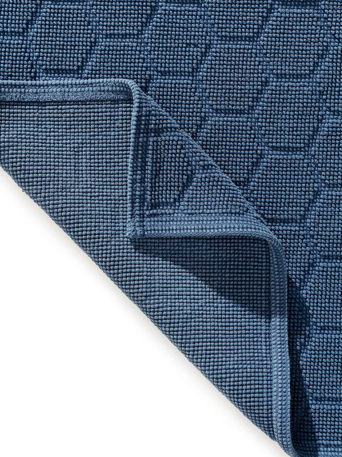 BADEMATTE Jojo Dunkelblau 50x80 cm - Dunkelblau, Textil (50/80cm) - benuta Nest