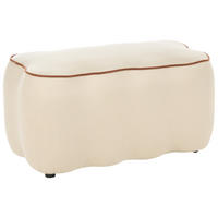 POLSTERBANK Stoff Hellbeige Juno - Beige, Textil (69/38/38cm) - Beliani