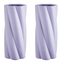 VASE (2er Set) Twist - Flieder, Keramik (30cm) - Butlers