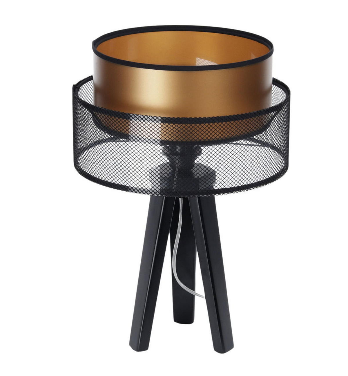 TISCHLAMPE Schwarz 30/45 cm - Braun, Kunststoff (30/0.7/45cm) - ONZENO