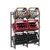 GETRÄNKESKISTENSTÄNDER Lenny - 6er Set - schwarz - Schwarz, Metall (91/31/112cm) - TPFLiving