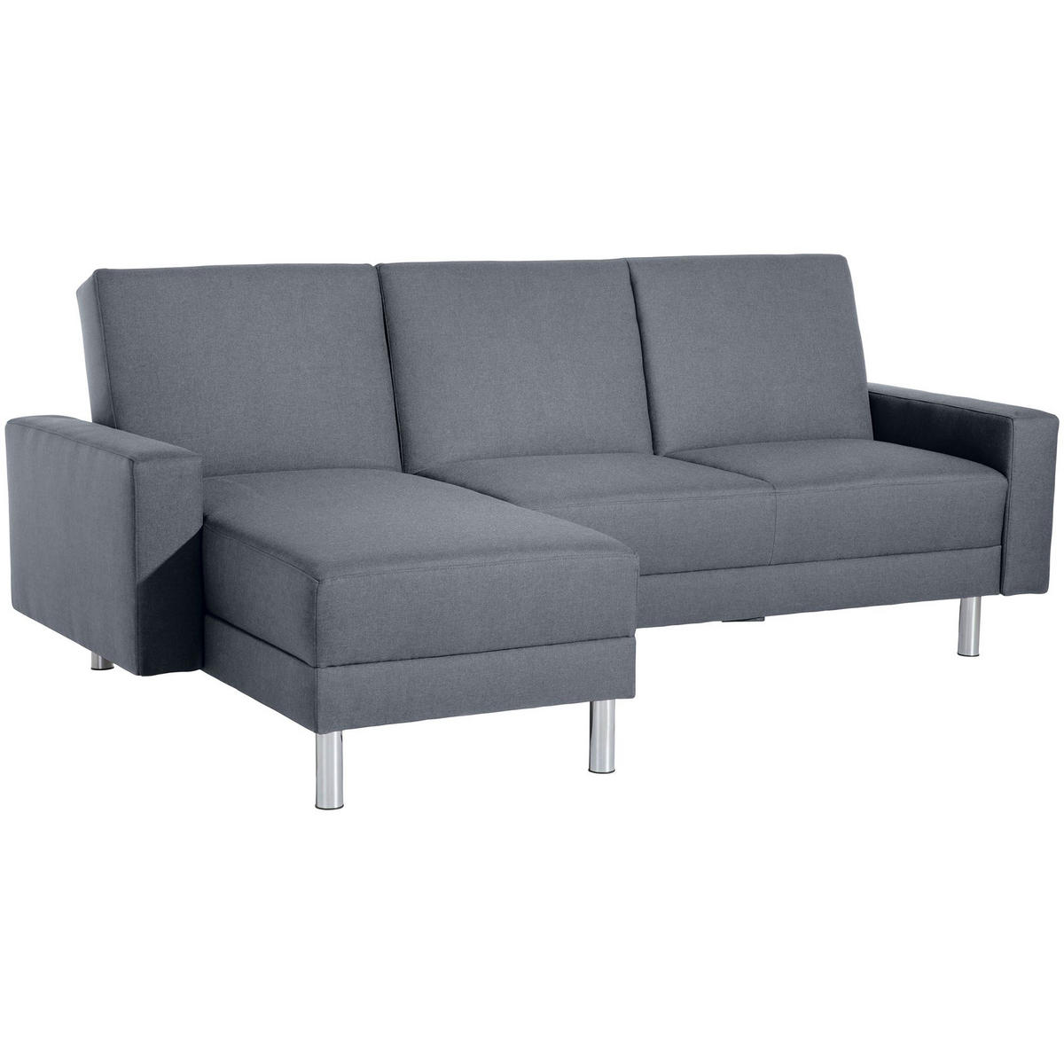 FUNKTIONSSOFA mit Hocker Katryna Flachgewebe denim - Flieder, Kunststoff (144/92/230cm) - 58aufmkessel