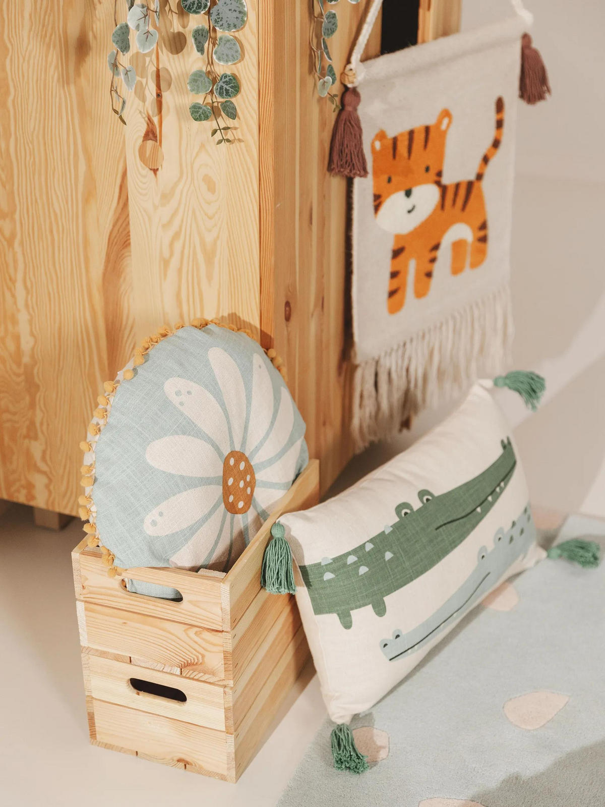 KISSENBEZUG Savannah Multicolor ø 40 cm rund - Multicolor, Textil (40/40cm) - Lytte