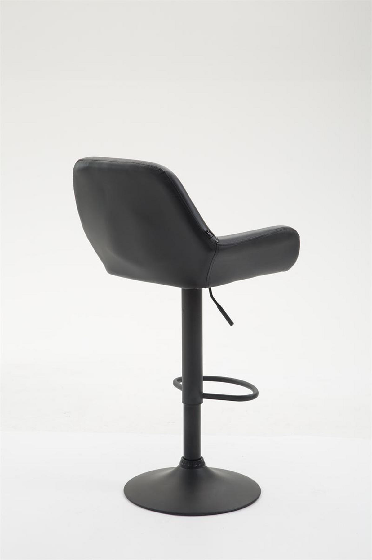 BARHOCKER Braga Kunstleder 89-109x51x52 cm schwarz - Schwarz, Leder (51/89/52cm) - furnicato