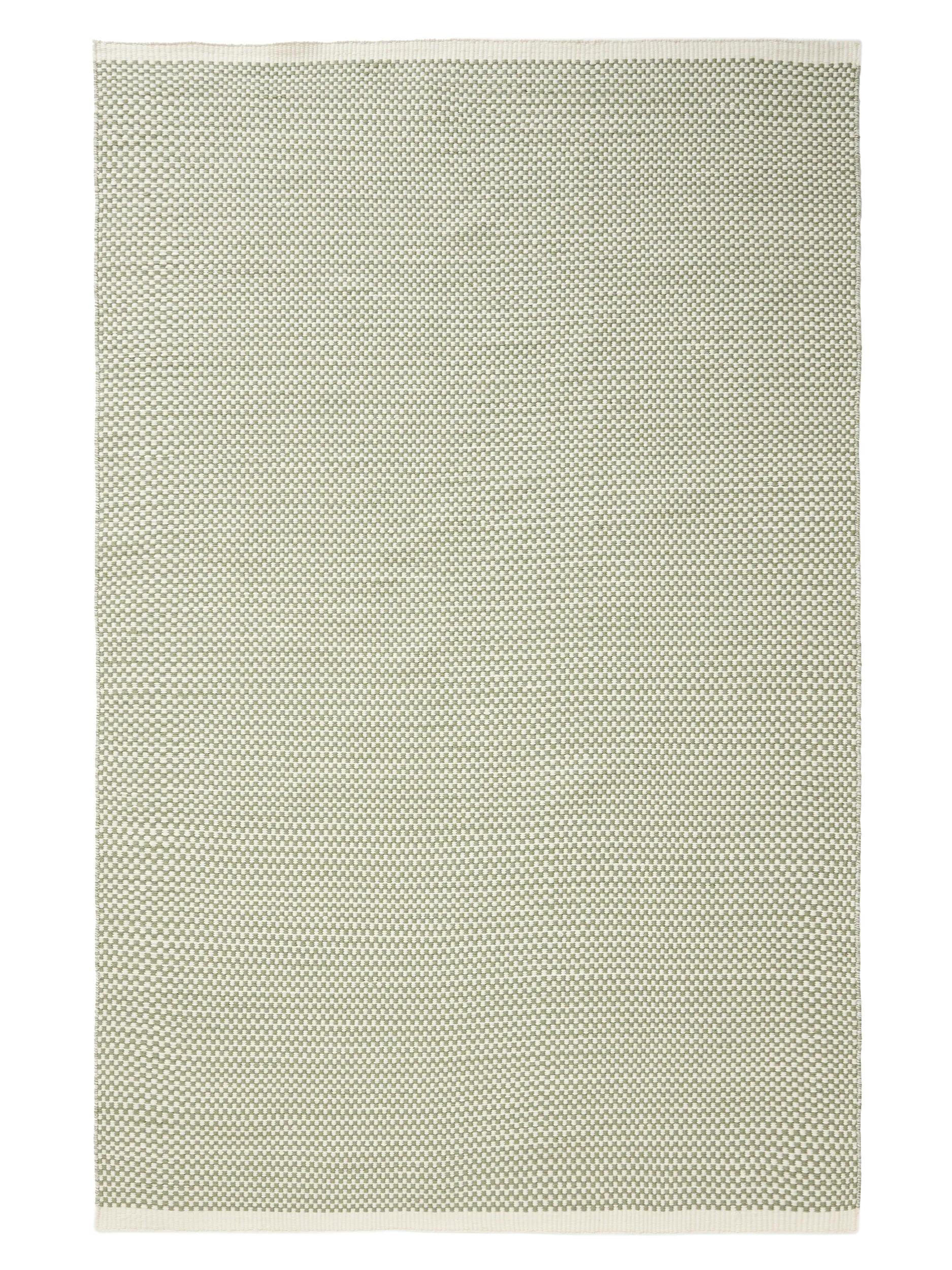 WOLLTEPPICH Laura handgewebt 250/350 cm - Grün, Naturmaterialien/Textil (250/350cm) - benuta Pure