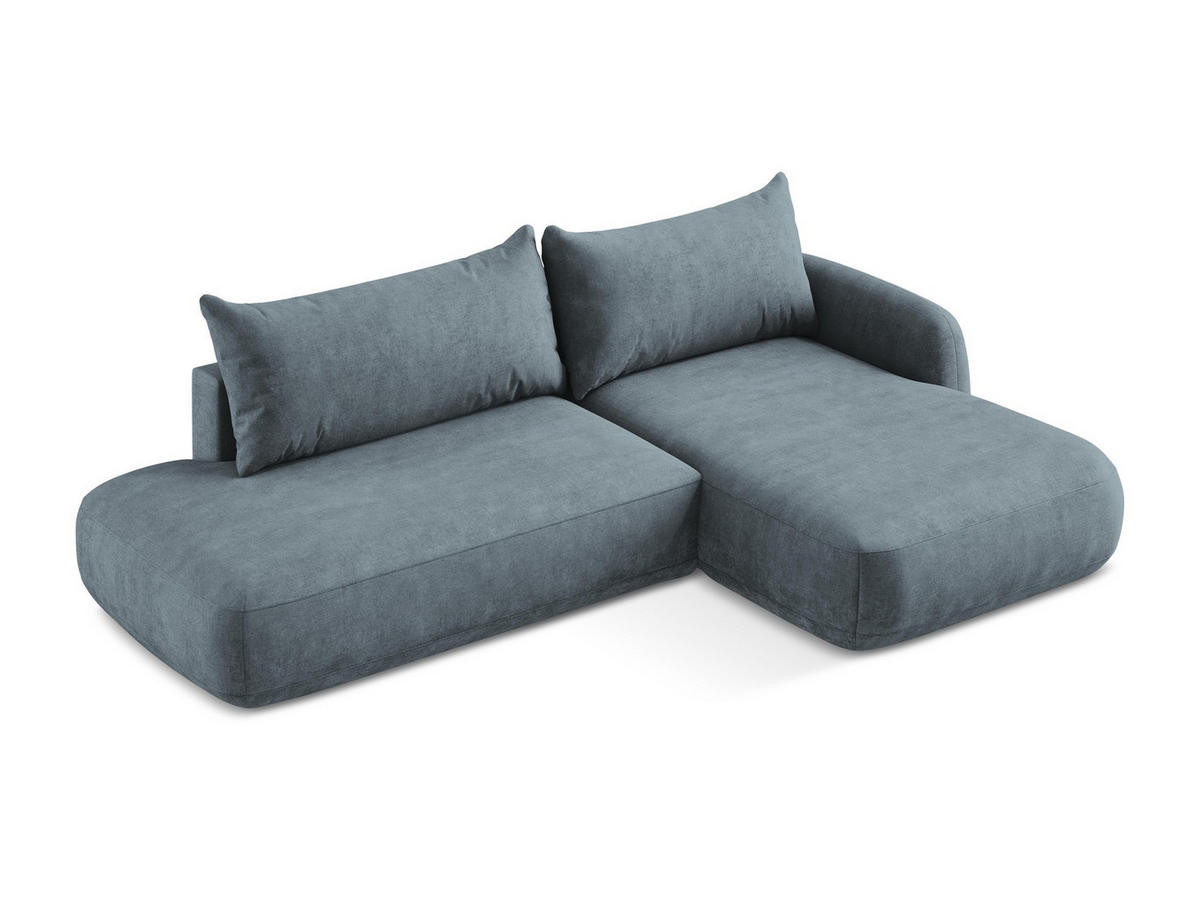 SOFAELEMENT Links Chenille Stoff Rot - Bordeaux/Schwarz, Holzwerkstoff/Kunststoff (179/70/113cm) - Makamii