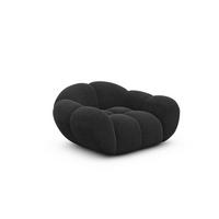 SESSEL Strukturstoff Schwarz - Schwarz, Textil (135/70/93cm) - VAROYAL
